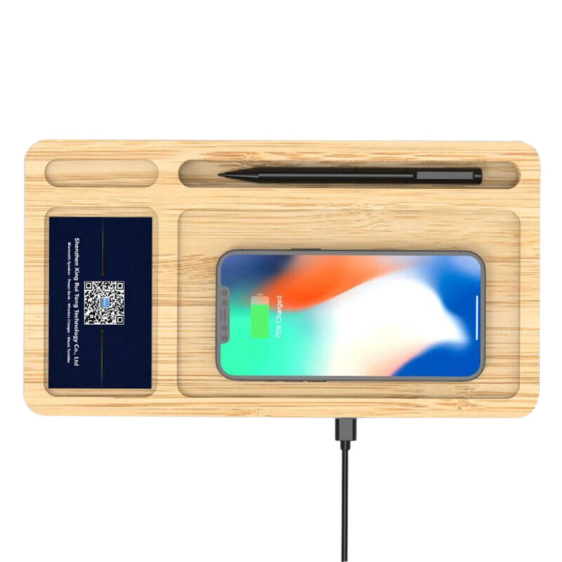 5832 - Bambu Organizer Wireless Mobil Şarj Cihazı