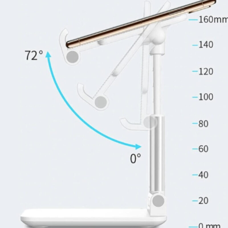 8540 - Portatif Masaüstü Telefon Tablet Tutucu - Görsel 3