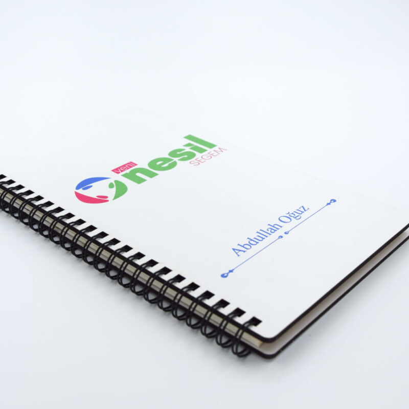 2416 - Ahşap Kapaklı Defter 13 x 21 cm - Görsel 3