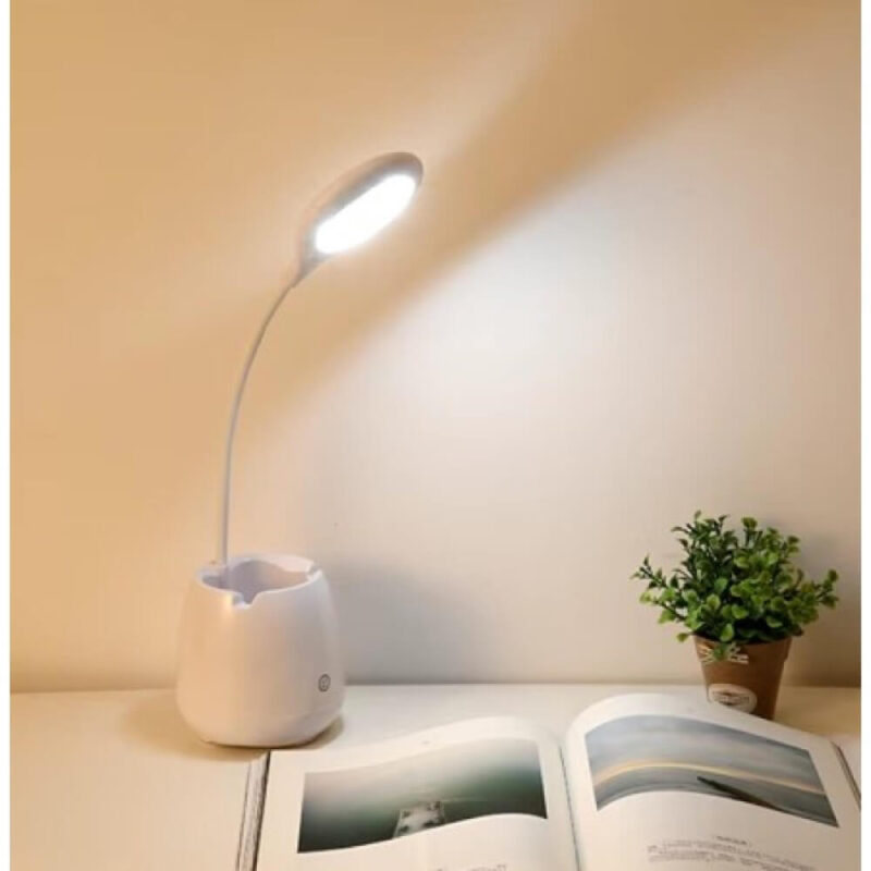 8261 - Halka LED USB Şarjlı Masa Lambası - Görsel 3