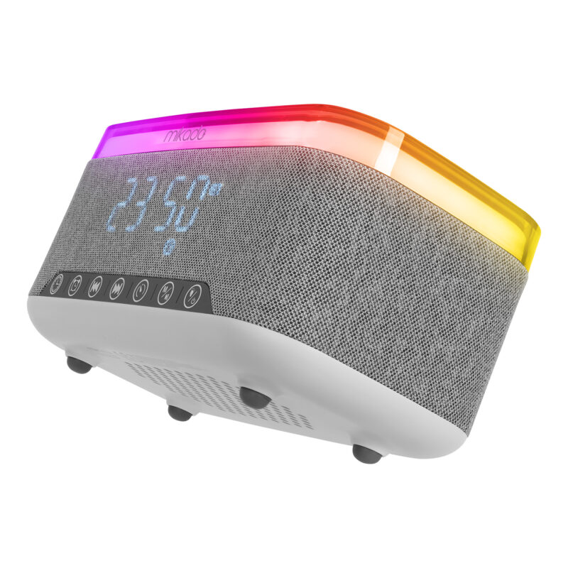 8023 - Gece Lambası Özellikli Alarmlı Saat Speaker - Görsel 6