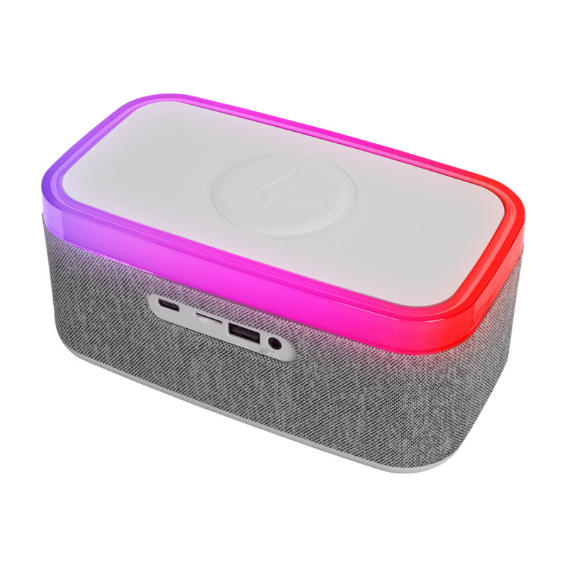 8023 - Gece Lambası Özellikli Alarmlı Saat Speaker - Görsel 5